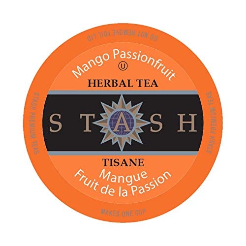 Book Cover Stash Tea Mango Passionfruit Single-Cup Tea Compatible with K Cup Brewers Including 2.0, 24 Count Mango Passionfruit Tea 24 Count