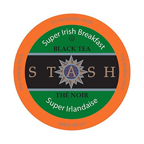 Book Cover Stash Tea Super Irish Breakfast Single-Cup Tea for Keurig K-Cup Brewers, 40 Count