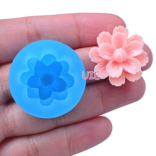 Book Cover 042LBH Flower Cluster Cameo Silicone Push Mold - Miniature Food, Sweets, Jewelry, Charms (Clay Fimo Resin Gum Paste Fondant)