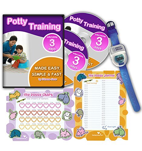 Book Cover Potty Training In 3 Days - Ultimate Potty Training for Boys. Complete Kit Includes Potty Training In 3 Days Audio Guide, Laminated Potty Training Charts & Blue Potty Time Watch (Blue)