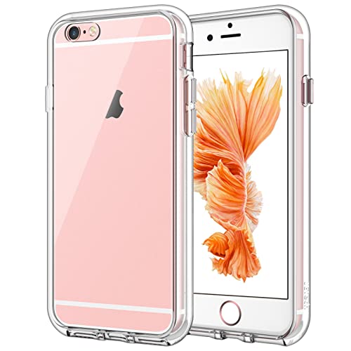 Book Cover JETech Case for iPhone 6 and iPhone 6s, Non-Yellowing Shockproof Phone Bumper Cover, Anti-Scratch Clear Back (Clear)