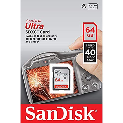 Book Cover SanDisk Ultra 64 GB SDXC UHS-I Memory Card - Standard Packaging