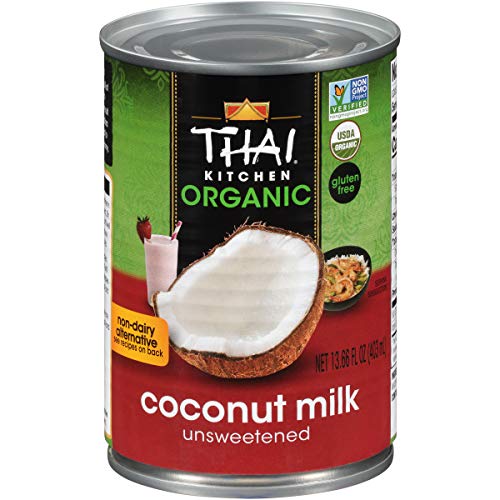 Book Cover Thai Kitchen Organic Unsweetened Coconut Milk, 13.66 fl oz , Pack of 6