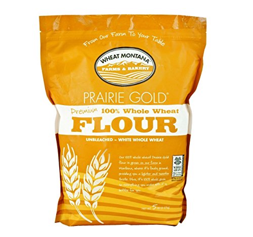 Book Cover Wheat Montana Prairie Gold 100% Whole Wheat Flour (Pack of Two - 5 Lb. Bags)