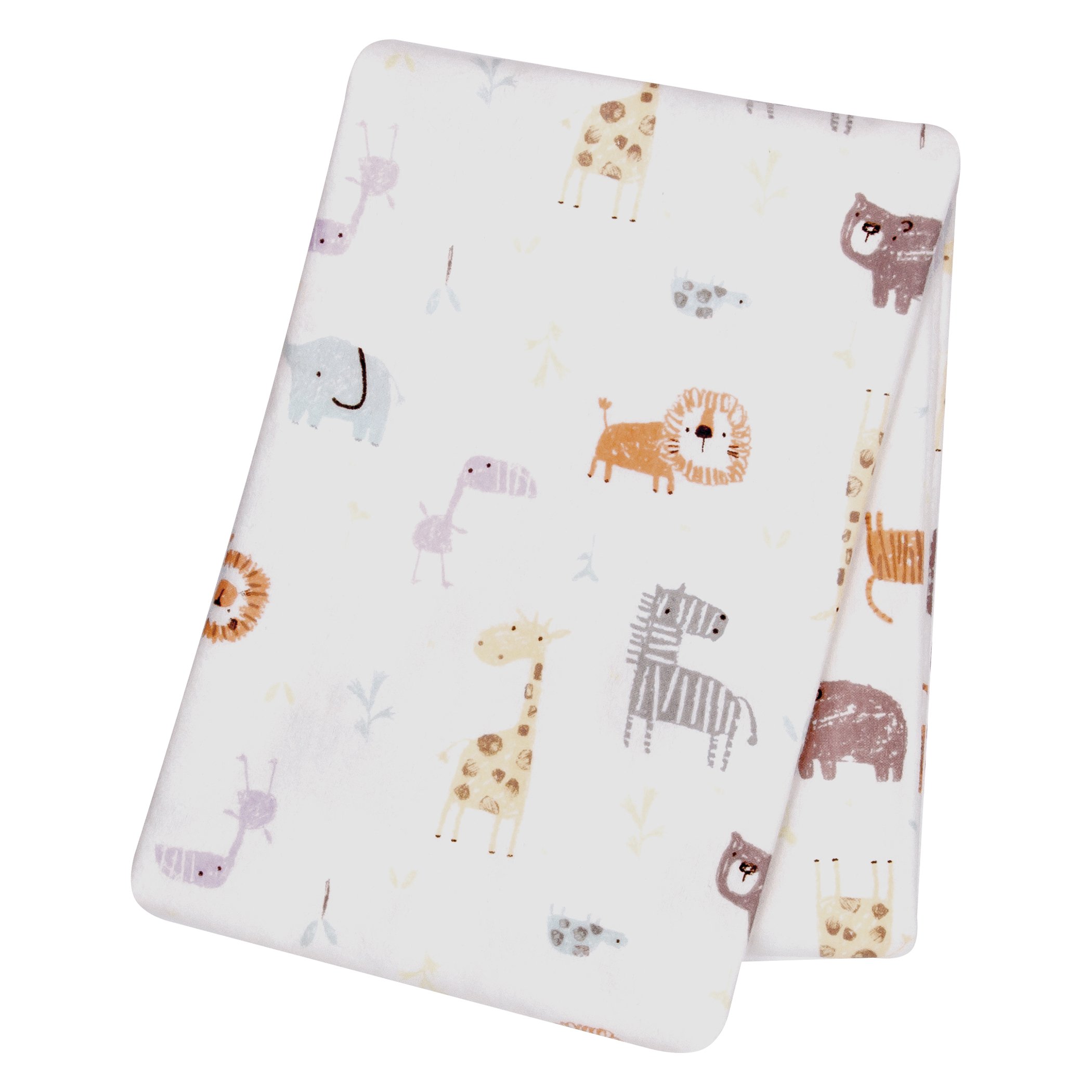 Book Cover Trend Lab Crayon Jungle Deluxe Flannel Swaddle Blanket Blue, Brown, Gray, Green, Natural, Purple, White