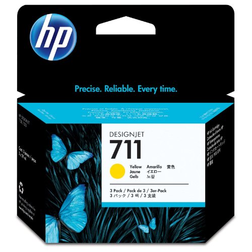 Book Cover HP 711 3-pack 29-ml Yellow Designjet Ink Cartridge (CZ136A) for HP DesignJet T120 24-in Printer HP DesignJet T520 24-in Printer HP DesignJet T520 36-in PrinterHP DesignJet printheads help you respond quickly by providing quality speed and easy h