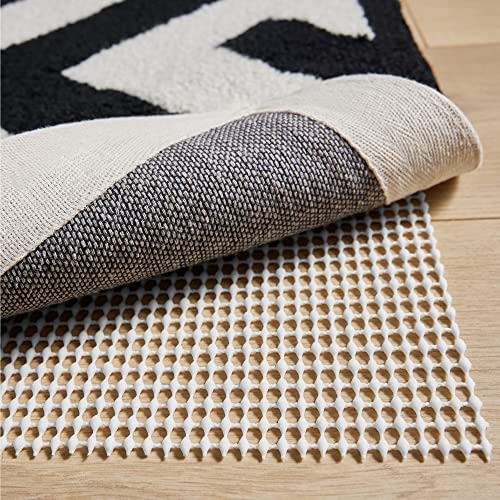 Book Cover The Original Gorilla Grip Extra Strong Rug Pad Gripper, Grips Keep Area Rugs in Place, Thick, Slip and Skid Resistant Pads for Hard Floors Under Carpet Mat Cushion and Hardwood Floor Protection 2x4 FT
