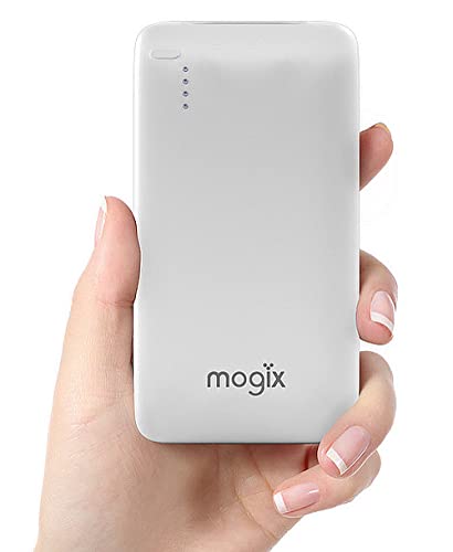 Book Cover Mogix External Power Bank Charger Fast USB Ports Compact Best Travel Phone Accessories TSA Compliant Carry-on