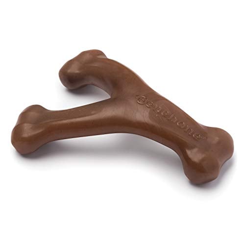 Book Cover Benebone Wishbone Durable Dog Chew Toy for Aggressive Chewers, Real Peanut, Made in USA, Small, for Any breed