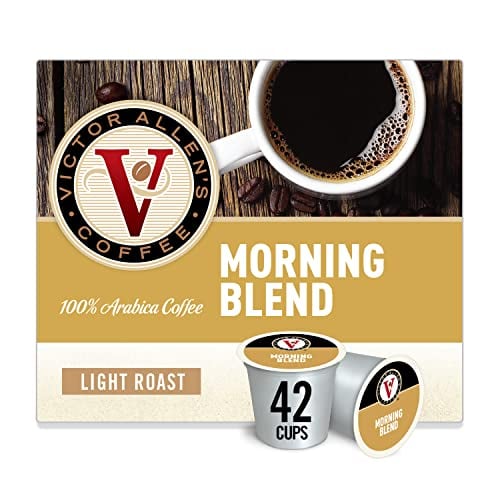 Book Cover Victor Allen's Coffee Morning Blend, Light Roast, 42 Count, Single Serve Coffee Pods for Keurig K-Cup Brewers
