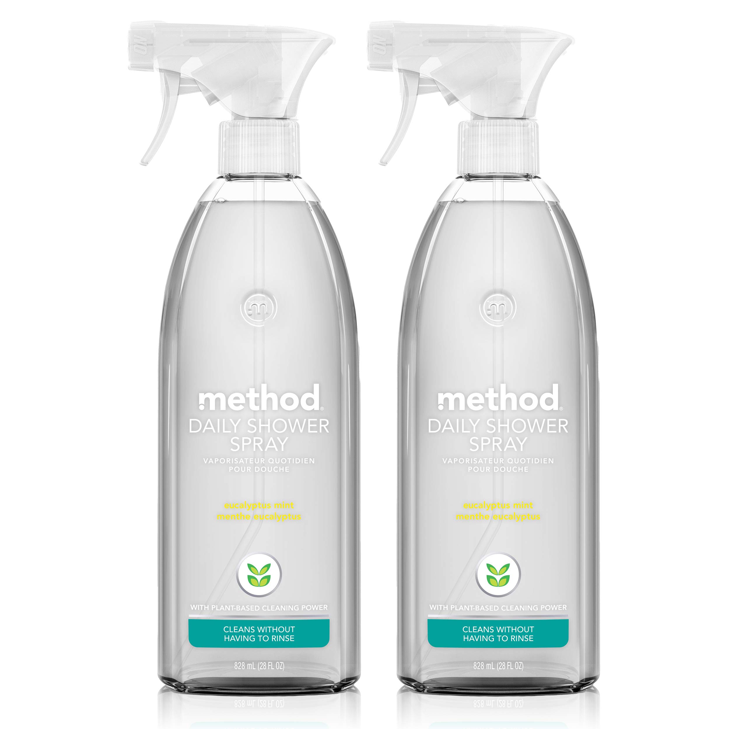 Book Cover Method Daily Shower Spray Cleaner, Eucalyptus Mint, 28 Ounce, 2 pack, Packaging May Vary Eucalyptus Mint 28 Fl Oz (Pack of 2)