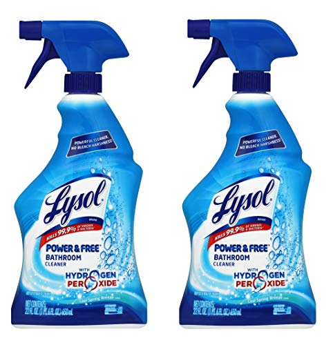 Book Cover Lysol Power and Free Bathroom Cleaner, Fresh, 22 Ounce (Pack of 2)