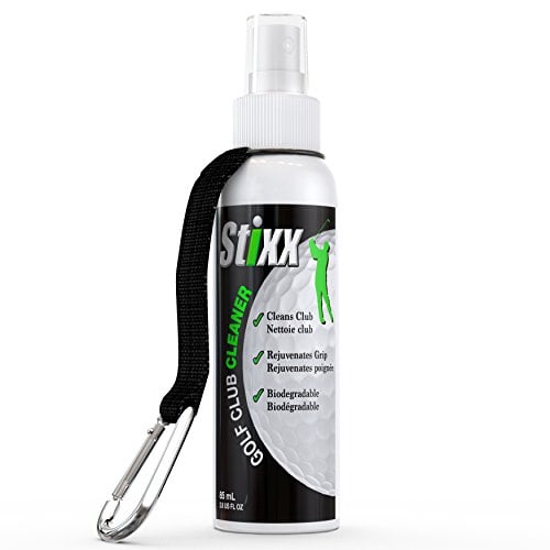 Book Cover STIXX Golf Club & Grip Cleaner - Best for cleaning all types of clubs, irons & drivers. Cleans & Rejuvenates grips. Restores their natural tackiness. Just spray & wipe. Clean Clubs = Better Golf!