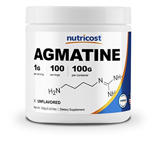 Book Cover Nutricost Agmatine 100 Grams - Pure Agmatine 100 Servings (Agmatine Sulfate) - High Quality Powder