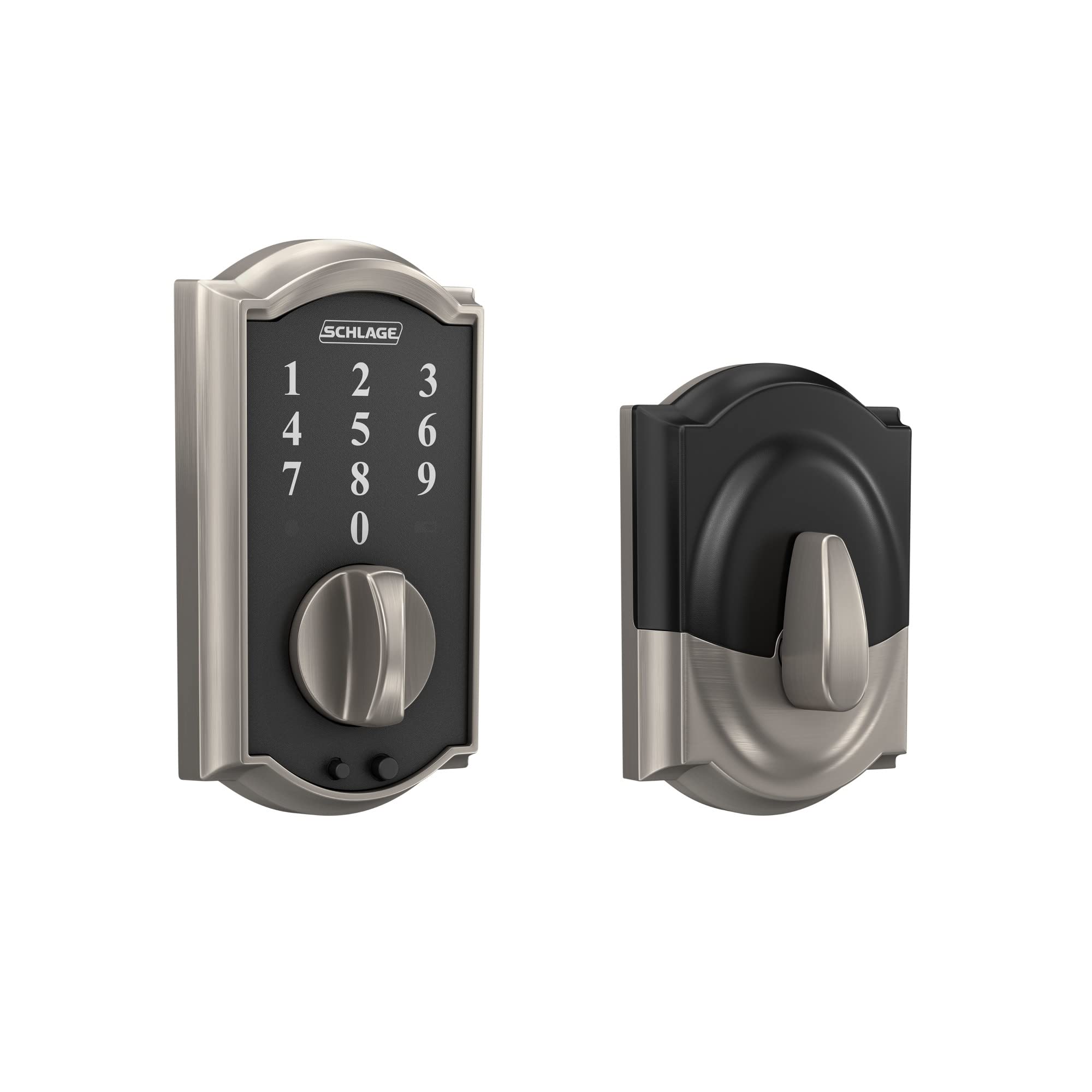 Book Cover Schlage Touch Camelot Deadbolt (Satin Nickel) BE375 CAM 619