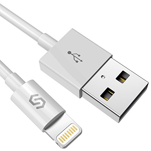 Book Cover Syncwire iPhone Charger Lightning Cable, [Apple MFi Certified] Tablet Charger & Adapter High Speed Charging Cord for iPhone Xs Max/XS/XR/X, 8 7 6S 6 Plus, SE 5S 5C 5, Ipad iPod - 3.3Ft/1M White