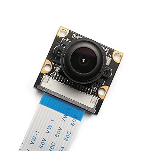 Book Cover SainSmart Wide Angle Fish-Eye Camera Lenses for Raspberry Pi 3 Model B Pi 2 Model B+ Arduino, RoHS certified