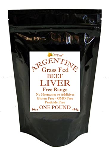 Book Cover CurEase Argentine Grass Feed Beef Liver Powder Undefatted Desiccated (dried) Pesticide and Hormone Free 1lb One Pound (453grams) 908 Servings