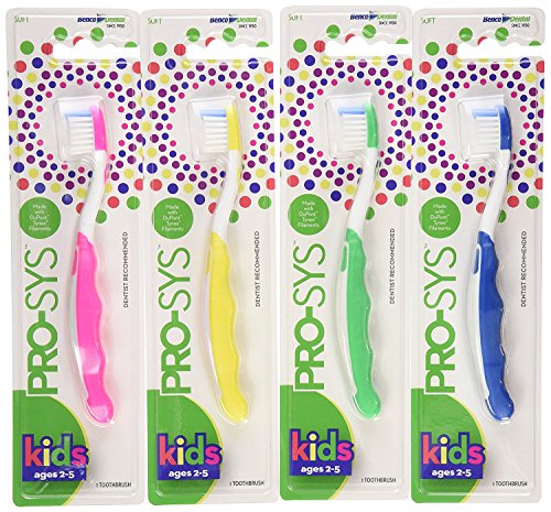 Book Cover PRO-SYS® Kids Toothbrush (Ages 2-5) - 4ct