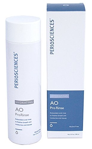 Book Cover Alcohol Free AO ProRinse Hydrating Mouthwash with Antioxidants By Periosciences (10 Fl Oz Bottle) - Premium Mouthrinse Without Alcohol - Freshens Breath and Moisturizes Oral Tissues Caused by Dry Mouth - Achieve Your Best Oral Health!