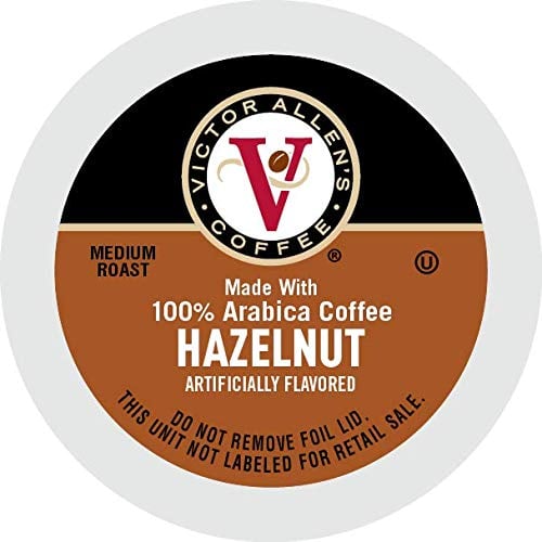 Book Cover Victor Allen's Coffee K Cups, Hazelnut Single Serve Medium Roast Coffee, 80 Count, Keurig 2.0 Brewer Compatible