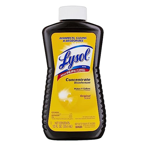 Book Cover Lysol Concentrate All Purpose Cleaner Disinfectant, 12 Ounce (Pack of 3)