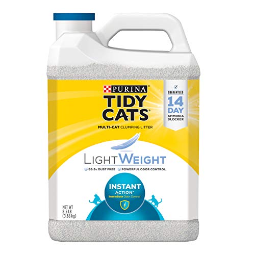 Book Cover Purina Tidy Cats LightWeight Instant Action Multiple Cats Clumping Cat Litter - (2) 8.5 lb. Jugs