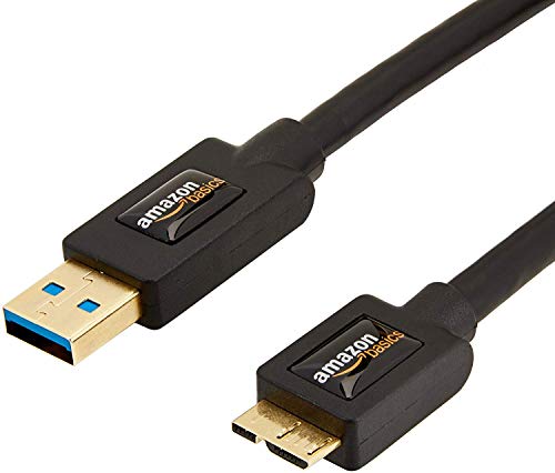 Book Cover Amazon Basics Z25K USB 3.0 Cable - A-Male to Micro-B - 6 Feet (1.8 Meters)