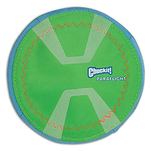 Book Cover Chuckit! Max Glow Paraflight Flying Disc Dog Toy, Small (6.75