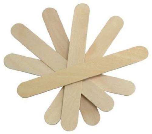 Book Cover JOVANA Large Wide Wood Wax Spatula Applicator 15cm x 1.9cm 500 pack