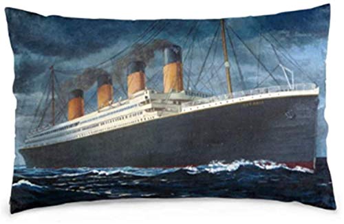 Book Cover Custom Fashionable Titanic Queen Size Rectangle Zippered Pillow Cases (Twin Sides) (Fashionable Titanic 20x30, 20x30)