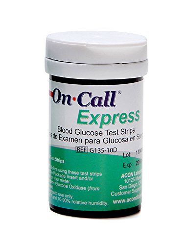 Book Cover On Call Express Blood Glucose Test Strips (50 Count)