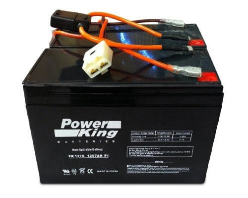 Book Cover Beiter DC Power Compatible Replacement for The Razor 12 Volt 7Ah Electric Scooter Batteries High Performance Wiring Harness Includes Both Connectors for All Models (Excluding MX500,MX650)