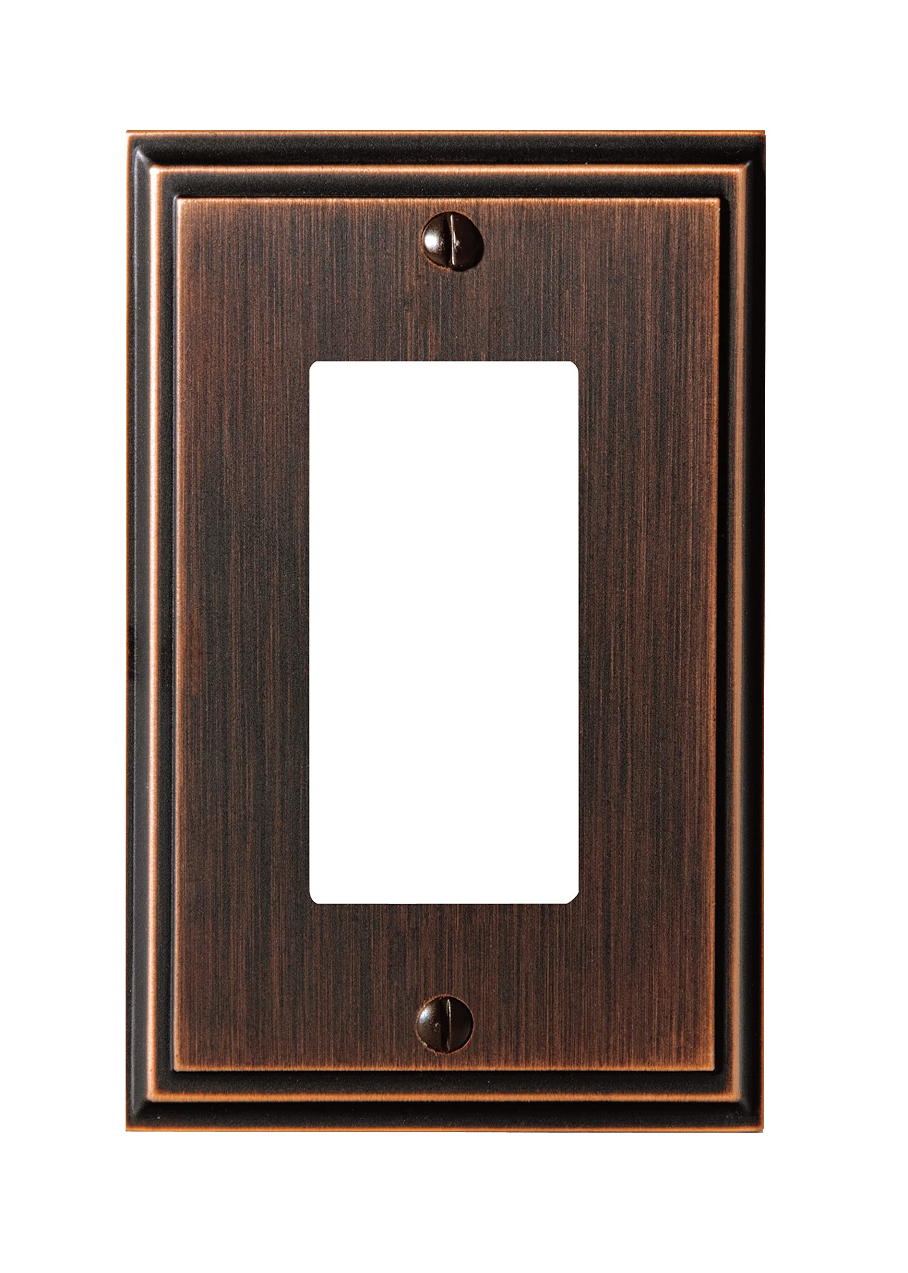 Book Cover Amerock | Wall Plate | Oil Rubbed Bronze | 1 Rocker Switch Plate Cover | Mulholland | 1 Pack | Decora Wall Plate | Light Switch Cover