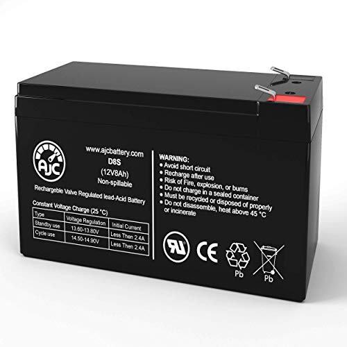 Book Cover APC Back-UPS NS 8 Outlet 600VA 120V / BN600G (NS 600) 12V 8Ah UPS Battery - This is an AJC Brand Replacement
