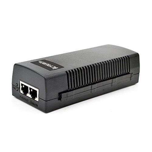 Book Cover iCreatin Gigabit Power over Ethernet Plus PoE+ Injector Adapter 35 Watts 802.3at /af, Up to 100 Meters (328 Feet), PSE-480080G