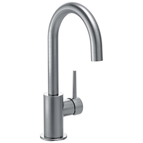 Book Cover Delta Faucet Trinsic Bar Faucet Brushed Nickel, Bar Sink Faucet Single Hole, Wet Bar Faucets Single Hole, Prep Sink Faucet, Faucet for Bar Sink, Kitchen Faucet, Arctic Stainless 1959LF-AR