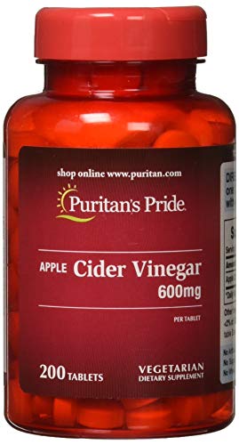 Book Cover Puritan's Pride Apple Cider Vinegar 600 mg