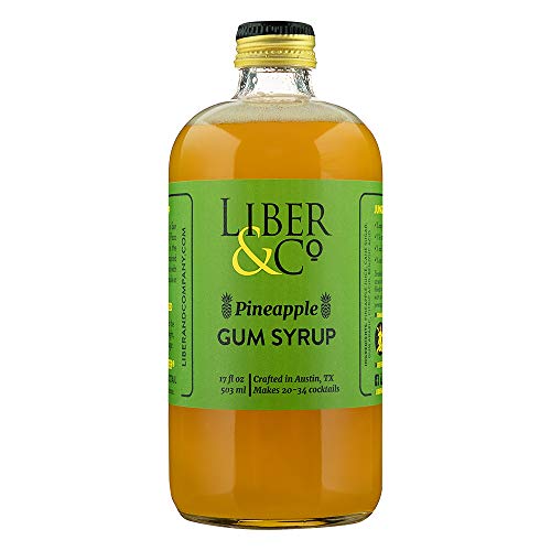 Book Cover Liber & Co. Pineapple Gum Syrup (17 oz) Made with Real Pineapple