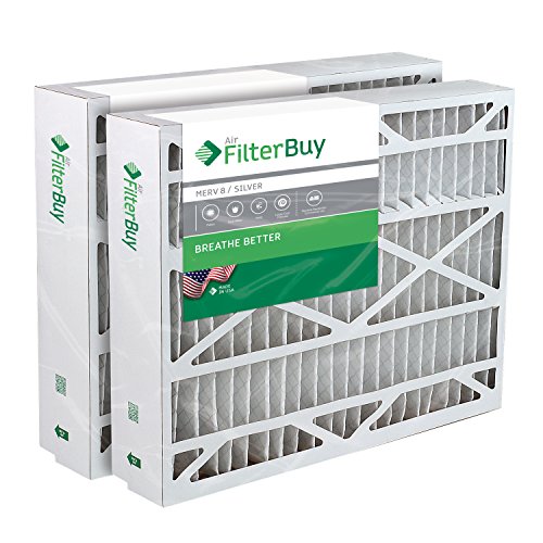 Book Cover FilterBuy 17.5x27x5 Trane Perfect Fit BAYFTFR17M Compatible Pleated AC Furnace Air Filters (Pack of 2). AFB Silver MERV 8.
