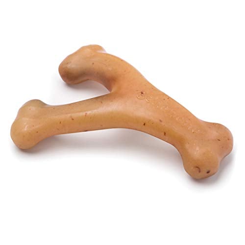 Book Cover Benebone Wishbone Durable Dog Chew Toy for Aggressive Chewers, Real Chicken, Made in USA, Small, for Any breed