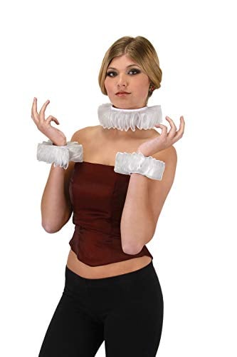 Book Cover elope Renaissance Collar & Cuffs Accessory Set for Adults and Teens Standard