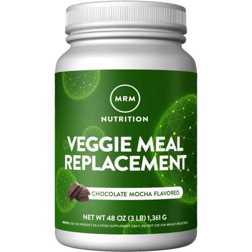 Book Cover MRM Nutrition Veggie Meal Replacement Protein | Chocolate Mocha Flavored | 22g complete plant based protein | Meal on-the-go | Mediate hunger | Balanced macronutrient formula | 28 servings