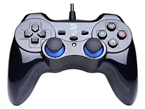 Book Cover ZD-V+ USB Wired Gaming Controller Gamepad For PC/Laptop Computer(Windows XP/7/8/10/11) & PS3 & Android & Steam - [Black]