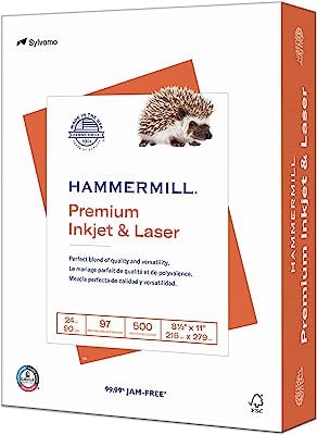 Book Cover Hammermill Paper, Premium Inkjet and Laser Multi-Purpose Paper.