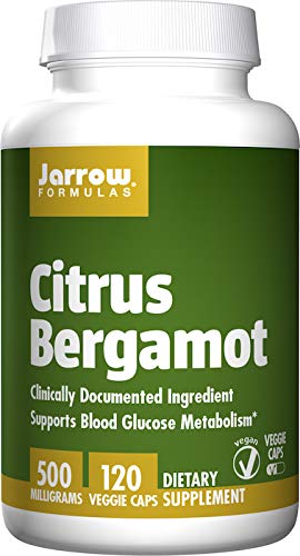Book Cover Jarrow Formulas Citrus Bergamot Supports Blood Glucose Metabolism, 500 mg Veggie caps, 120 Count