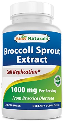 Book Cover Best Naturals Broccoli Sprouts Extract, 1000 mg, 120 Count