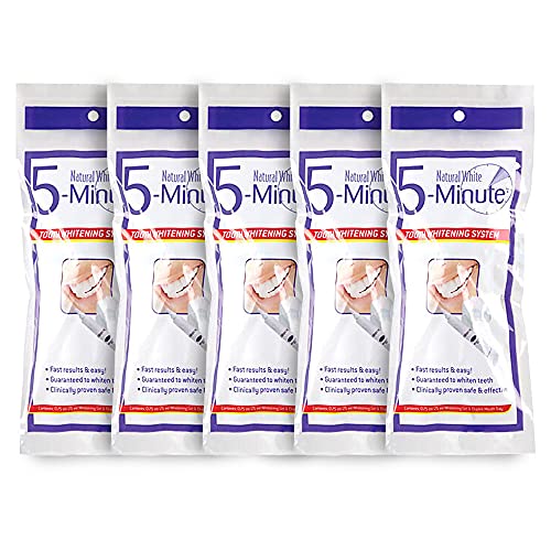 Book Cover 5 Pack Natural White 5-Minute Teeth Whitening Kits (Packaging May Vary)
