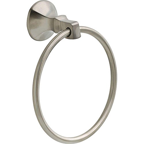Book Cover Delta Faucet 76446-SS Ashlyn Wall Mounted Towel Ring in Brilliance Stainless Steel, Bath Accessories