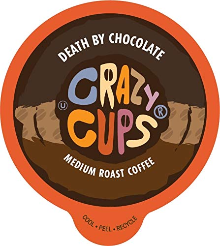 Book Cover Crazy Cups Death by Chocolate Flavored Coffee Single Serve Cups for Keurig K-Cup Brewers 22Â K-Cup by Crazy Cups